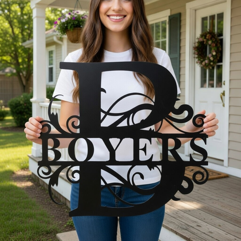 The modern monogram sign