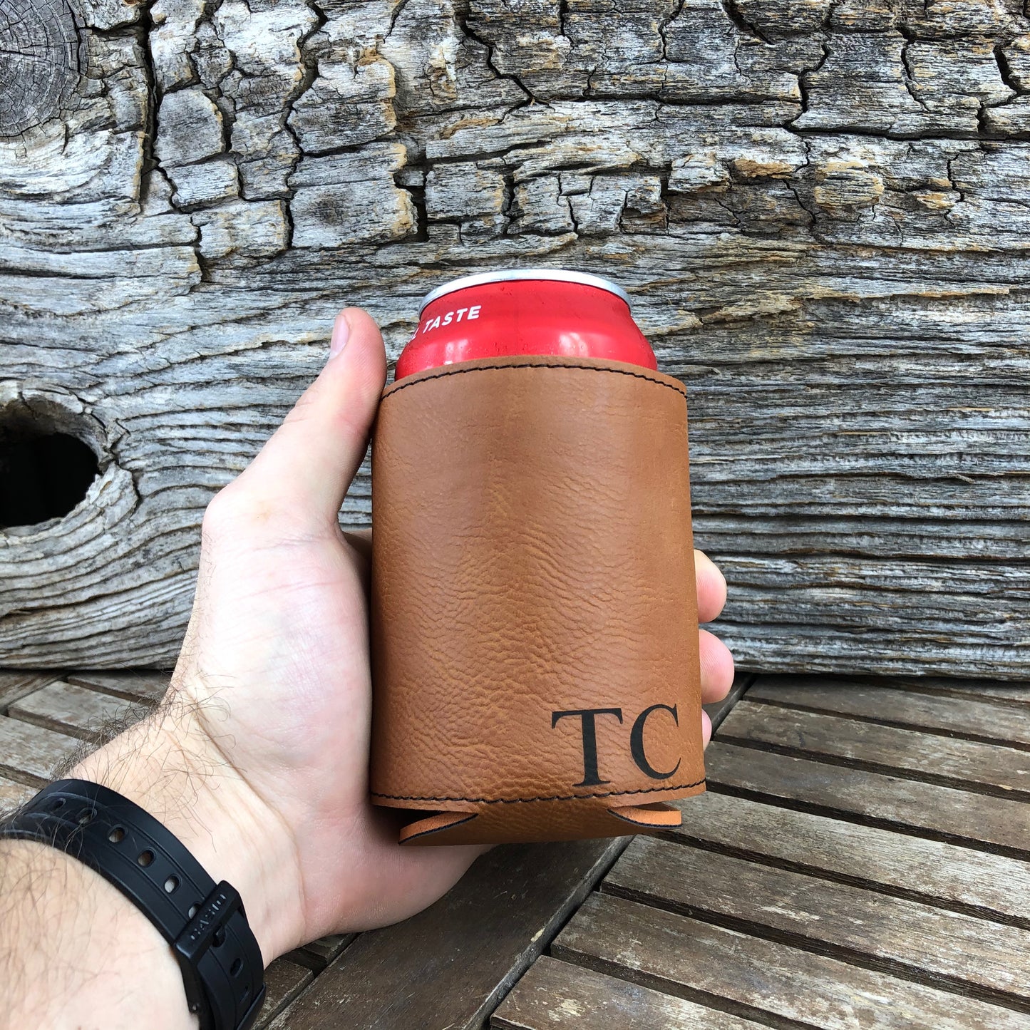 Groomsman Leather Drink Holder