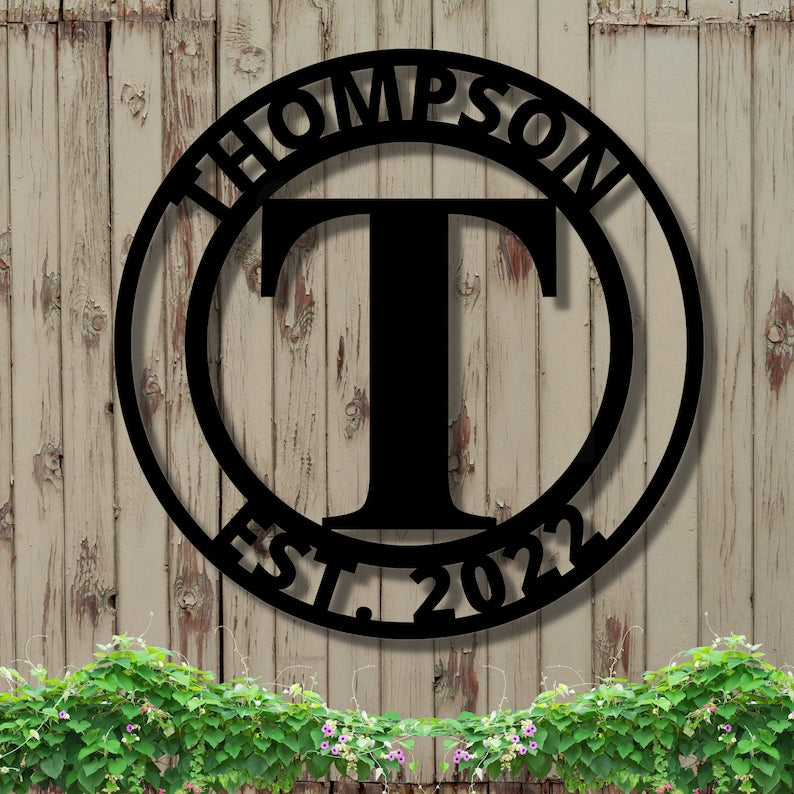 Custom Metal Name Sign