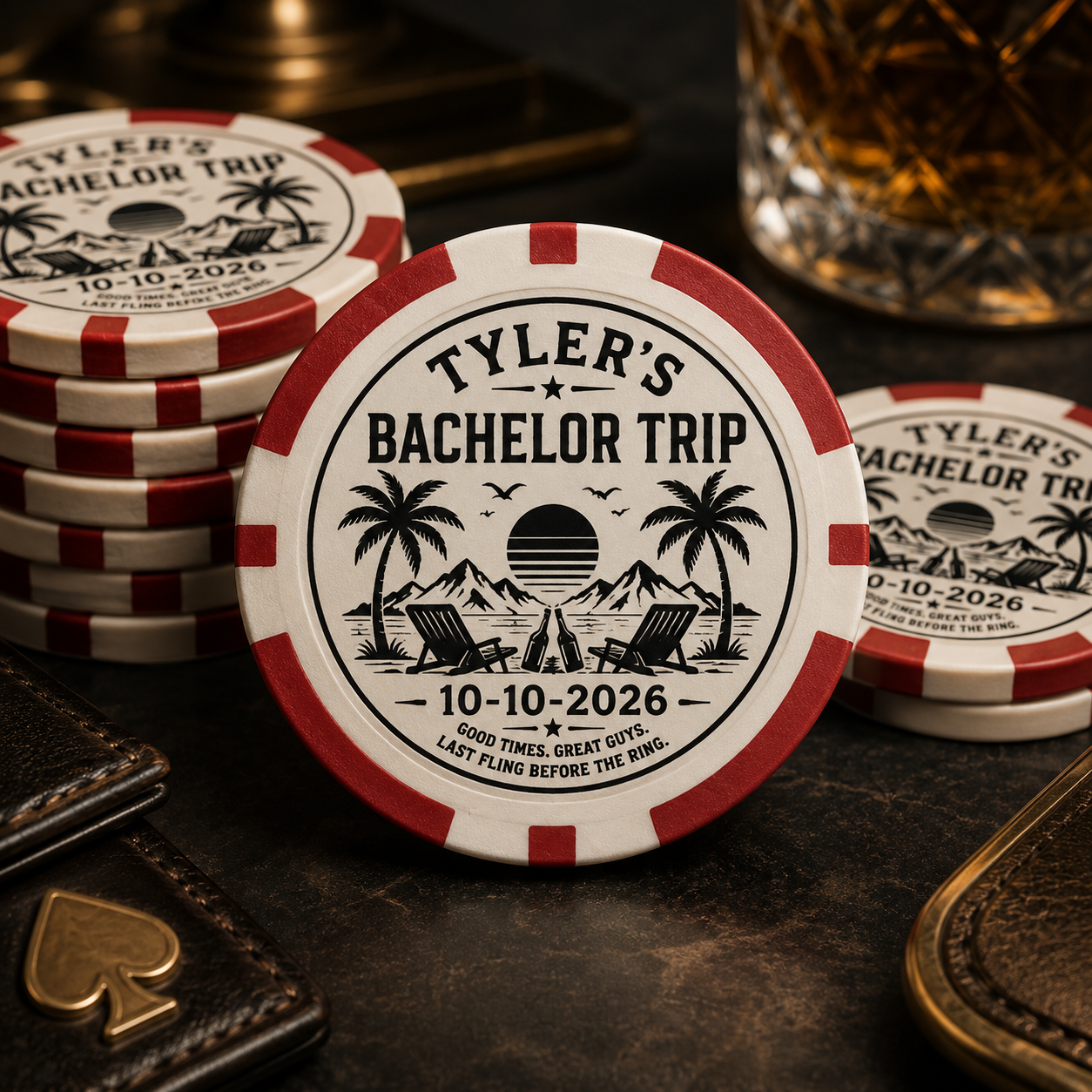 Bachelor Party Poker Chips/Set of 20