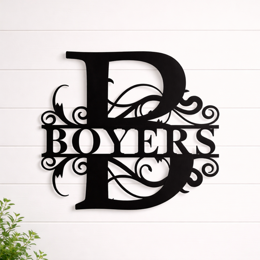 The modern monogram sign