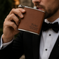 Personalized Leather Flask