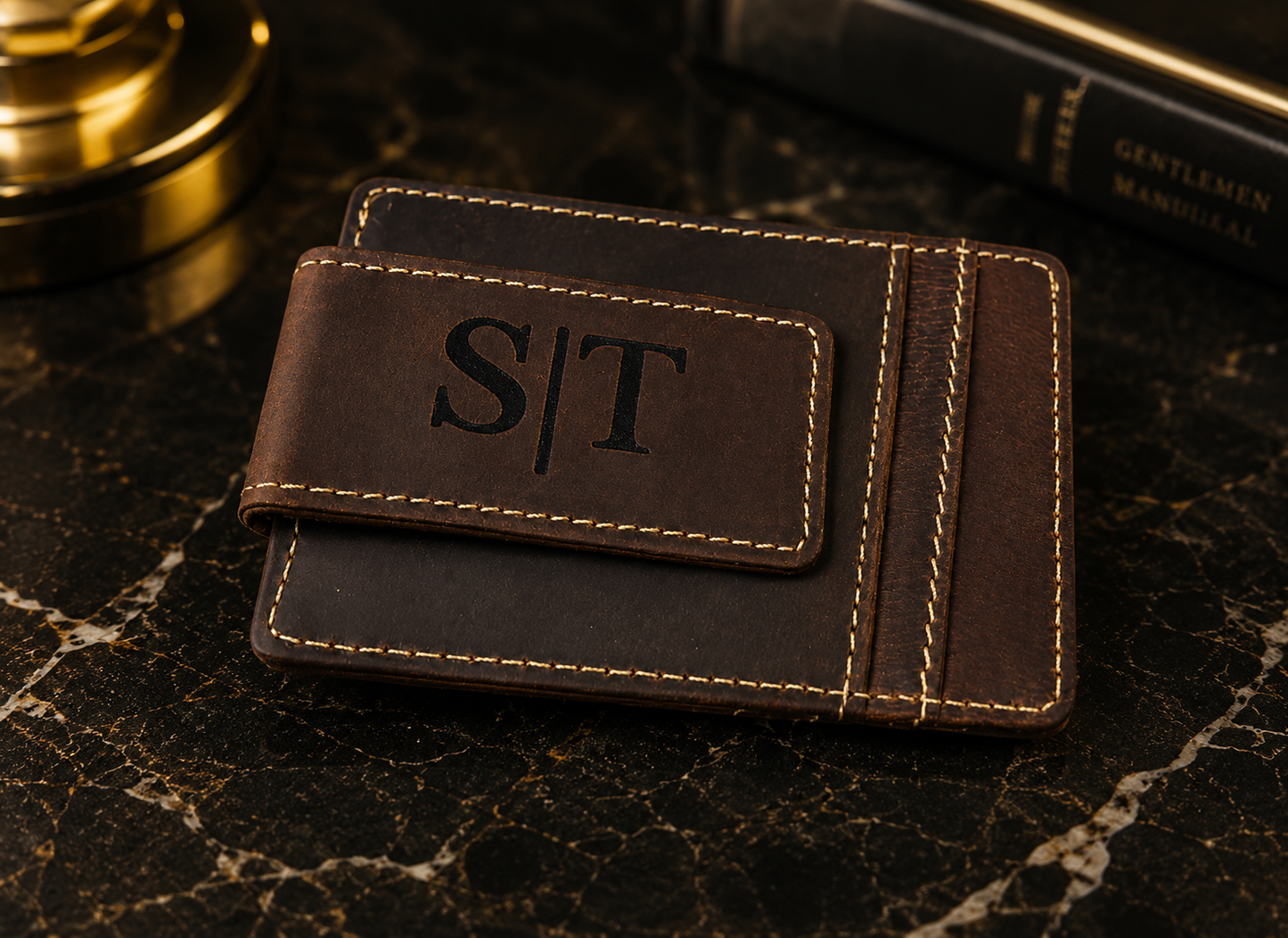 Leather Money Clip