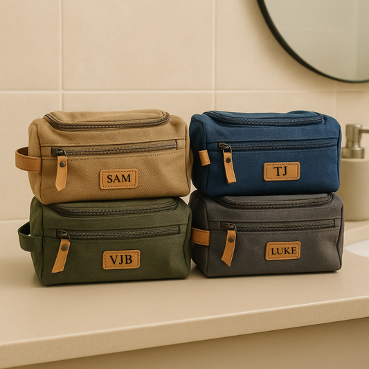 Personalized Mens Toiletry Bag / Dopp Kit