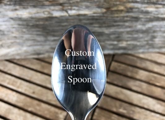 Personalized Peanut butter Spoon, Custom kitchen, Unique Gift, Tea spoon, Teenager Gift, Engraved Spoon, grandparents gift, soup spoon