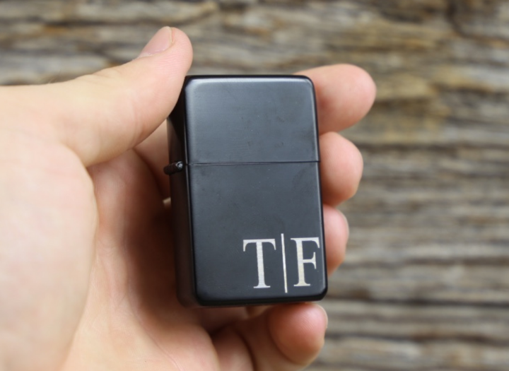 Personalized Black Engraved Lighter - custom lighter, engraved lighter, groomsmen gift, bachelor bachelorette party favor gift, gift for him Price: