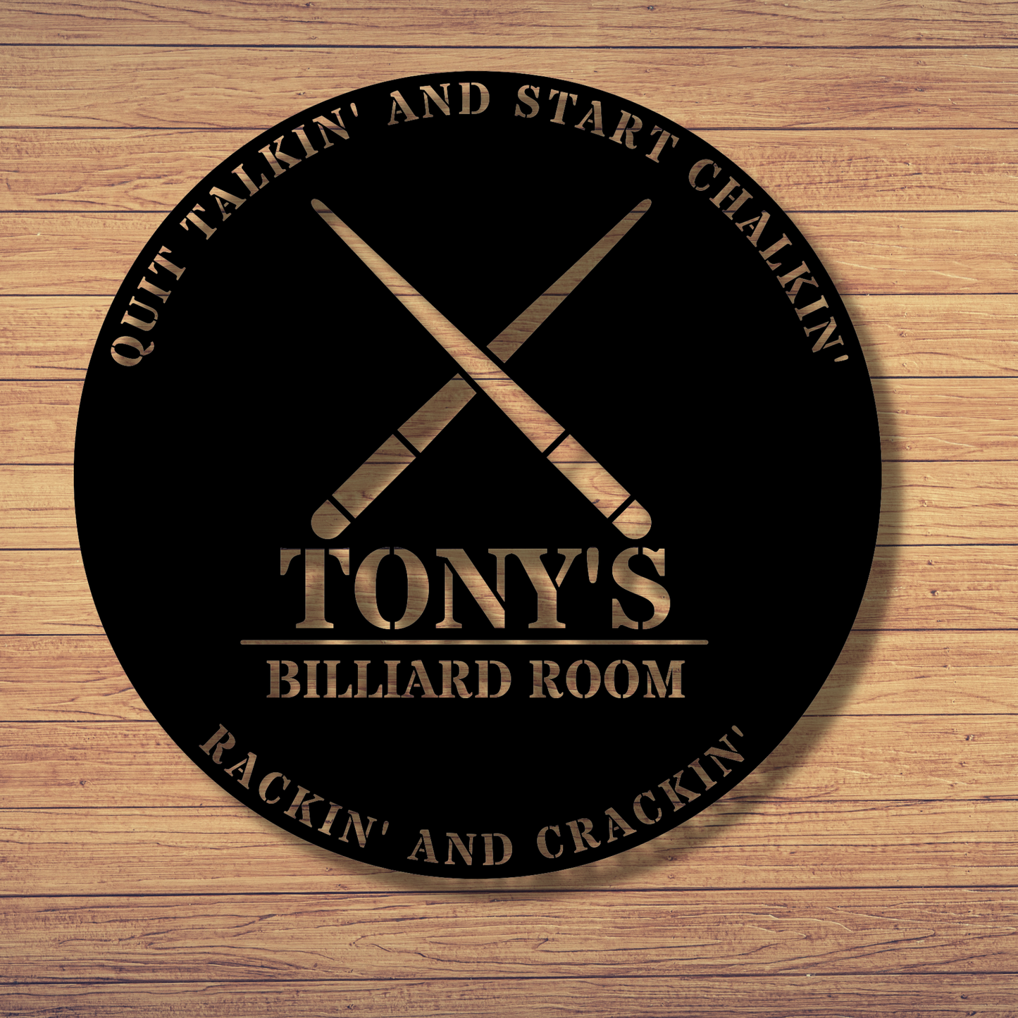 Custom Billiard Sign