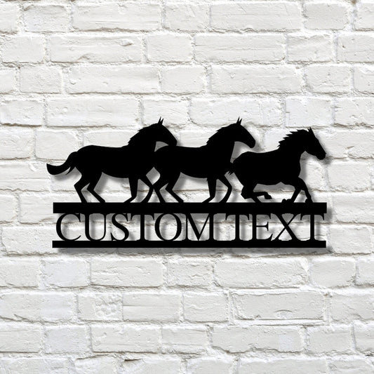 Custom Horse Ranch Sign