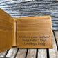 Light brown leather wallet